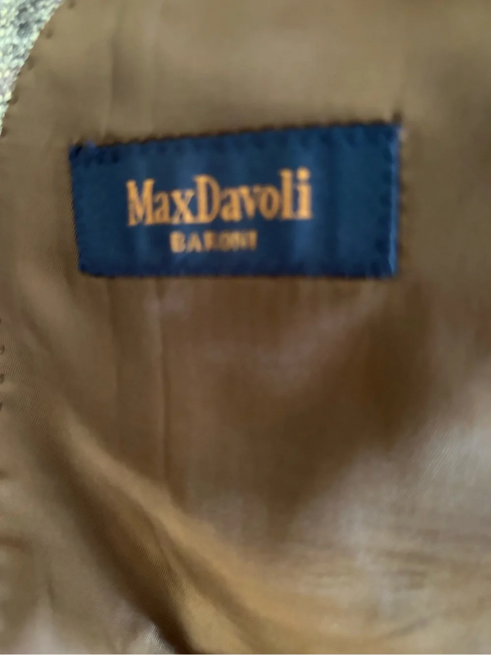 Max Davoli Baroni Mens Sportcoat Blazer Jacket 42L Gray Plaid